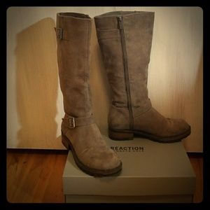 Tough talk reaction Kenneth Cole Grey boots